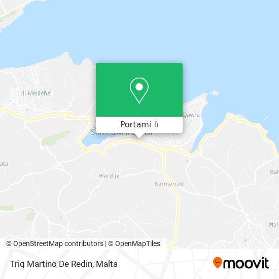 Mappa Triq Martino De Redin