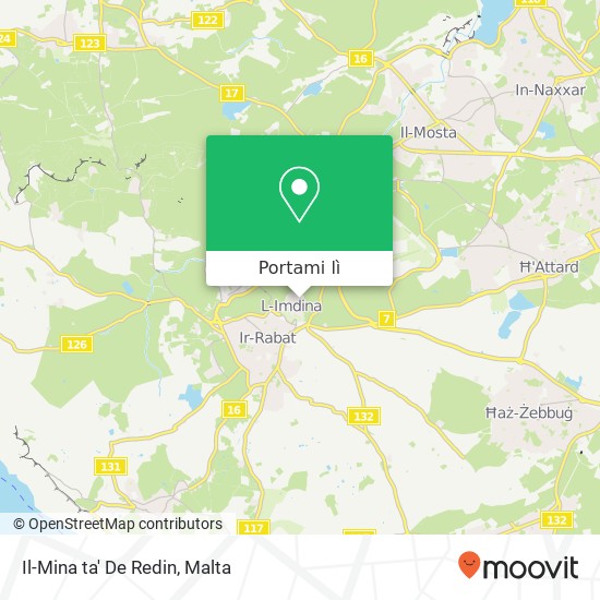 Mappa Il-Mina ta' De Redin