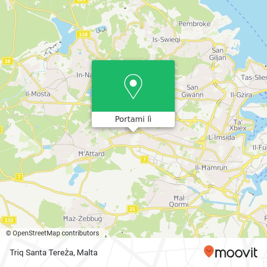 Mappa Triq Santa Tereża