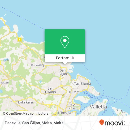 Mappa Paceville, San Ġiljan, Malta