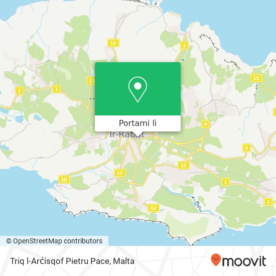 Mappa Triq l-Arċisqof Pietru Pace