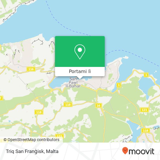 Mappa Triq San Franġisk
