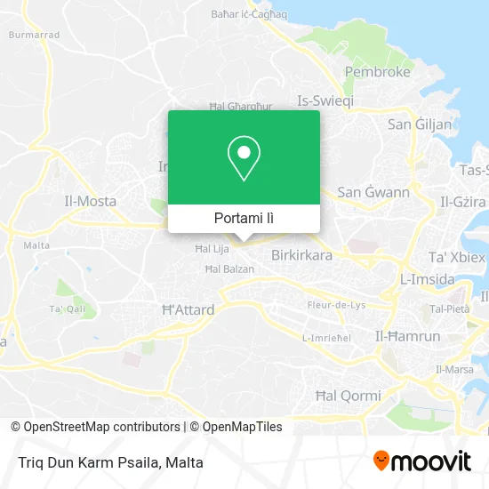 Mappa Triq Dun Karm Psaila