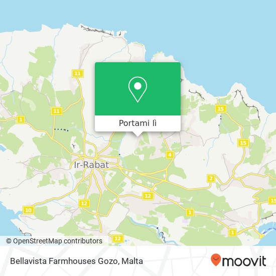 Mappa Bellavista Farmhouses Gozo