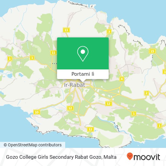 Mappa Gozo College Girls Secondary Rabat Gozo