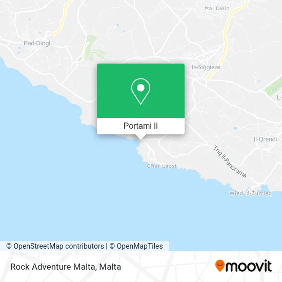 Mappa Rock Adventure Malta