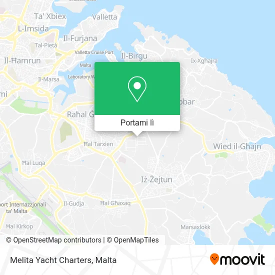 Mappa Melita Yacht Charters