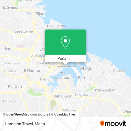 Mappa Hamilton Travel