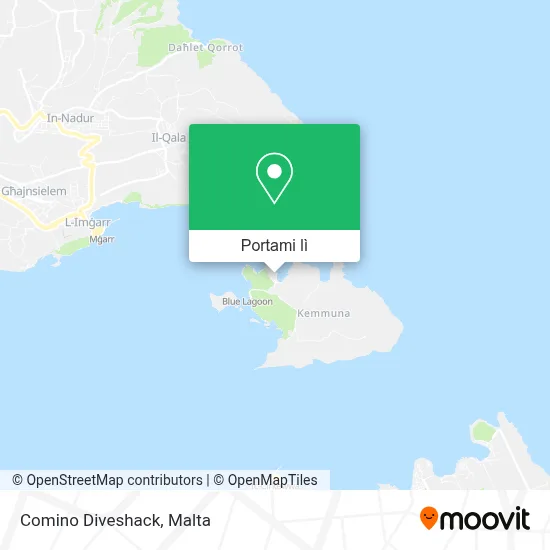 Mappa Comino Diveshack