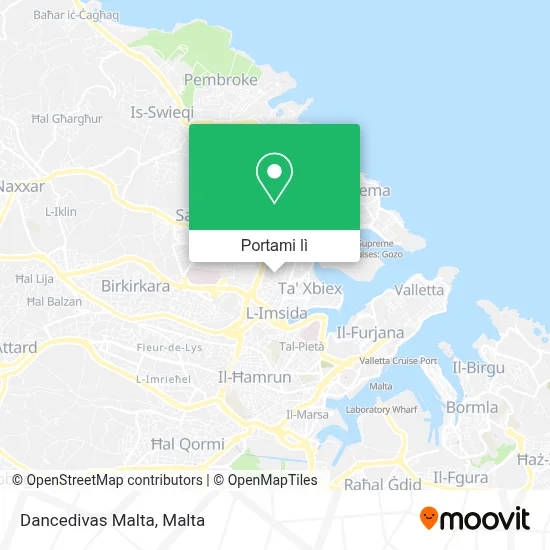 Mappa Dancedivas Malta
