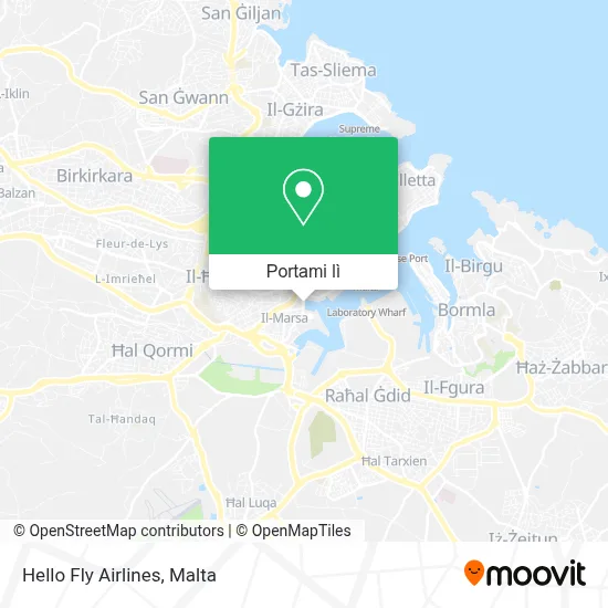 Mappa Hello Fly Airlines
