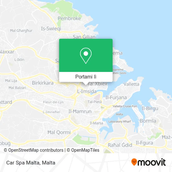 Mappa Car Spa Malta