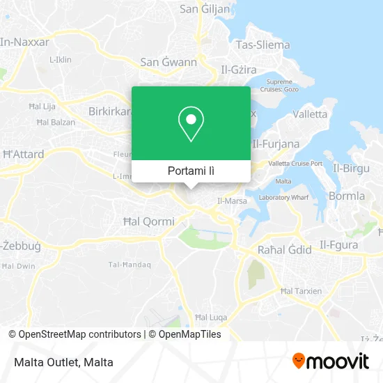 Mappa Malta Outlet