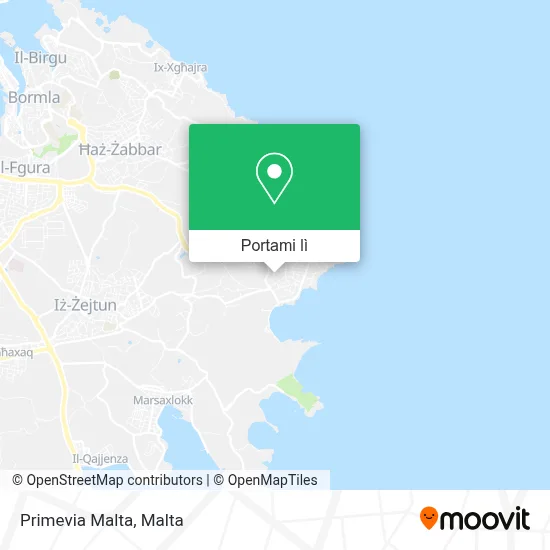 Mappa Primevia Malta