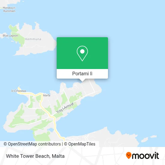 Mappa White Tower Beach
