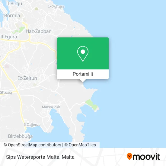 Mappa Sips Watersports Malta