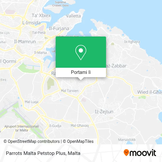 Mappa Parrots Malta Petstop Plus