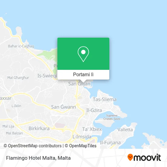 Mappa Flamingo Hotel Malta