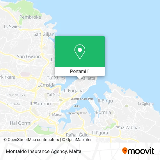 Mappa Montaldo Insurance Agency