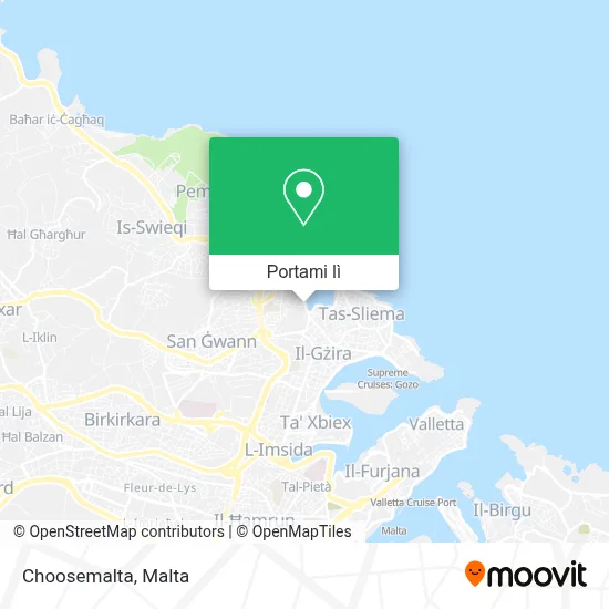 Mappa Choosemalta
