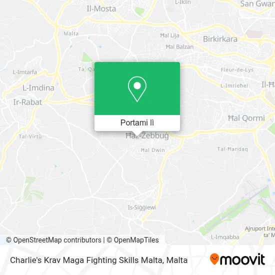 Mappa Charlie's Krav Maga Fighting Skills Malta