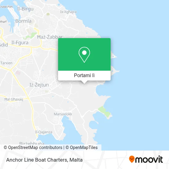 Mappa Anchor Line Boat Charters