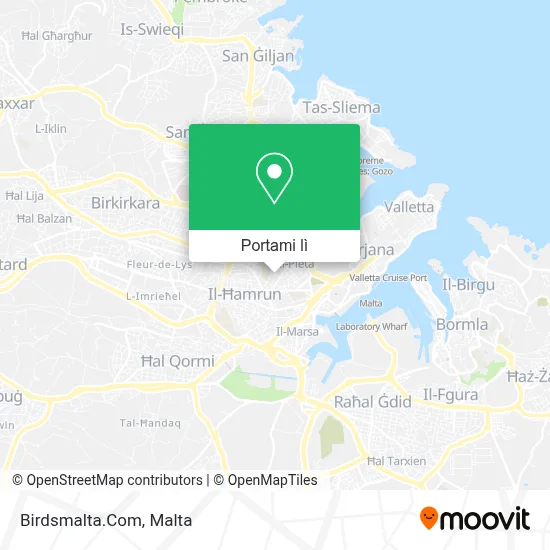 Mappa Birdsmalta.Com
