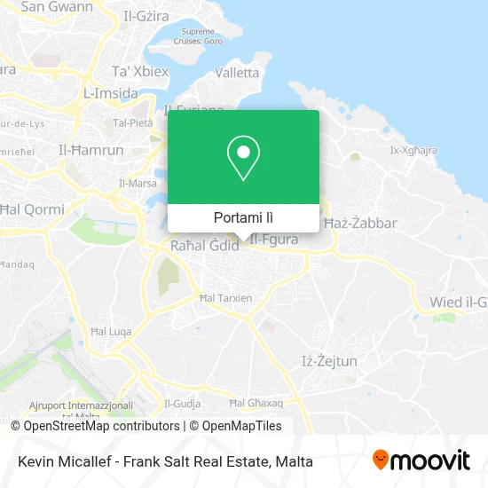 Mappa Kevin Micallef - Frank Salt Real Estate
