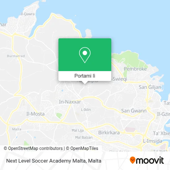 Mappa Next Level Soccer Academy Malta