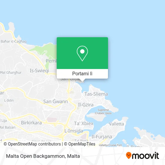 Mappa Malta Open Backgammon
