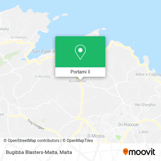 Mappa Bugibba Blasters-Malta