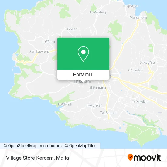 Mappa Village Store Kercem