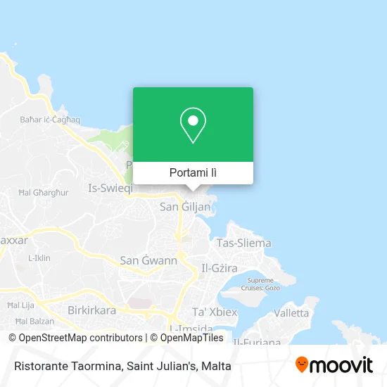 Mappa Ristorante Taormina, Saint Julian's