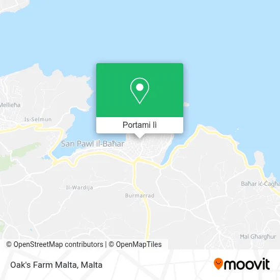Mappa Oak's Farm Malta