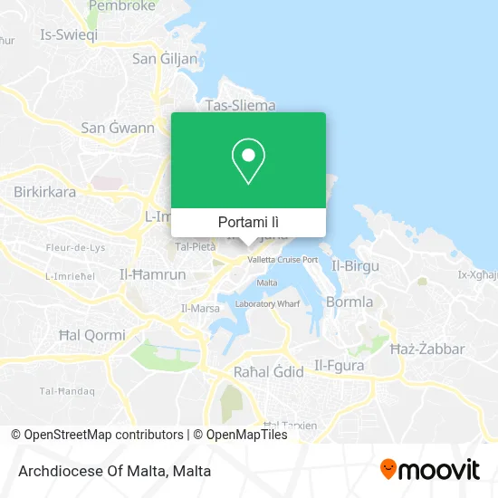 Mappa Archdiocese Of Malta