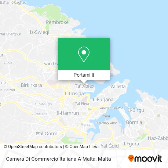 Mappa Camera Di Commercio Italiana A Malta