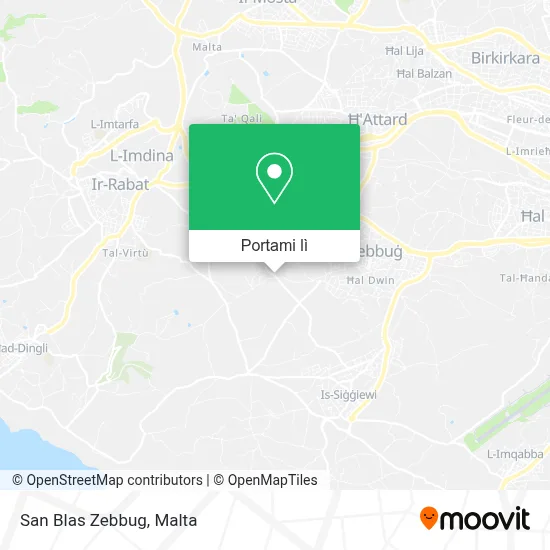 Mappa San Blas Zebbug