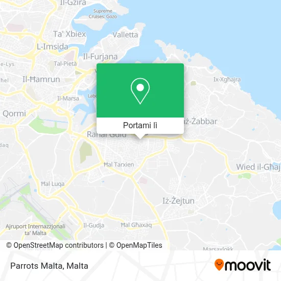 Mappa Parrots Malta