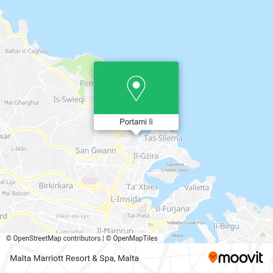 Mappa Malta Marriott Resort & Spa