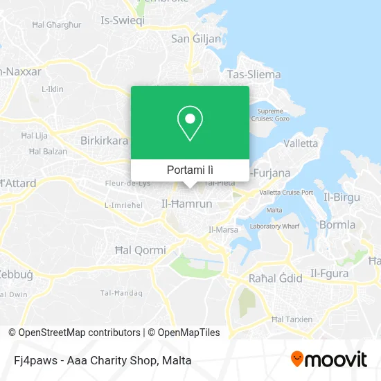 Mappa Fj4paws - Aaa Charity Shop