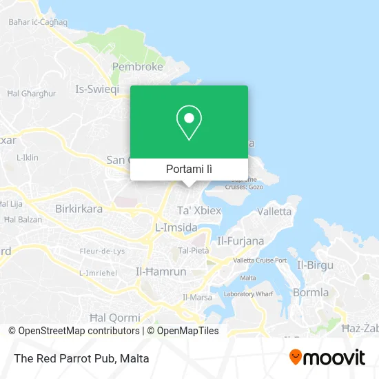 Mappa The Red Parrot Pub
