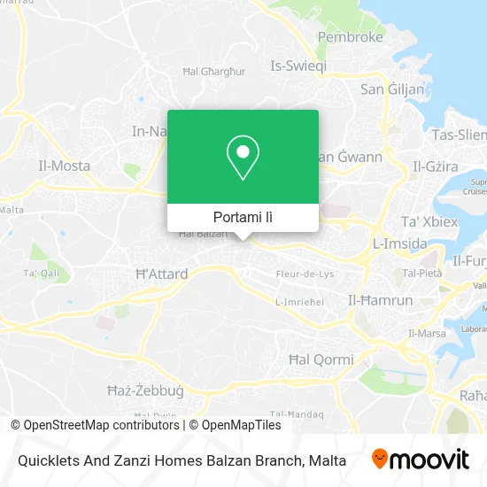 Mappa Quicklets And Zanzi Homes Balzan Branch