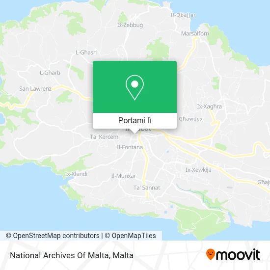 Mappa National Archives Of Malta