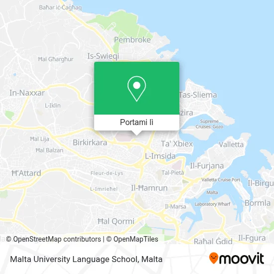 Mappa Malta University Language School