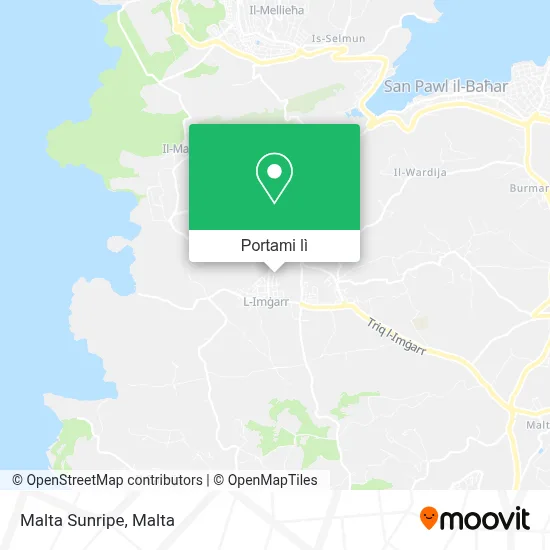 Mappa Malta Sunripe