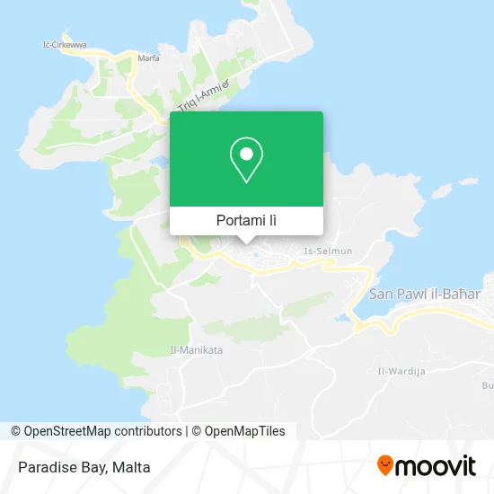 Mappa Paradise Bay