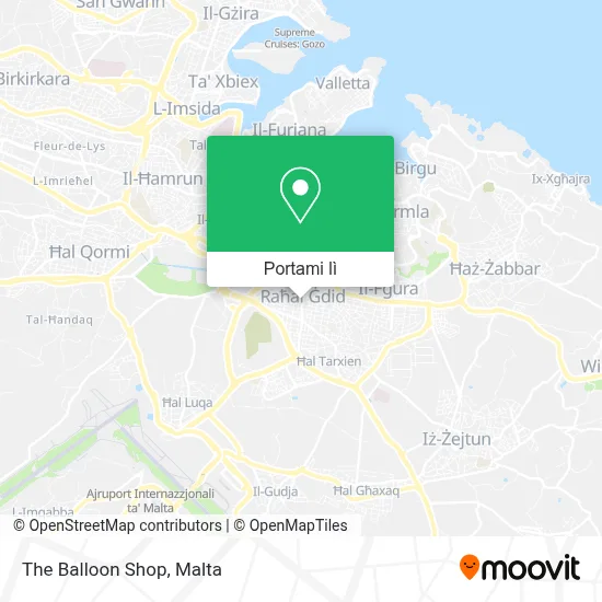 Mappa The Balloon Shop