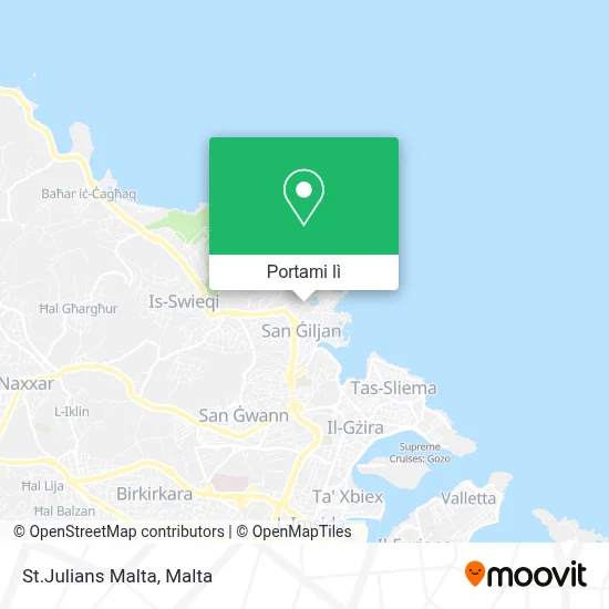Mappa St.Julians Malta