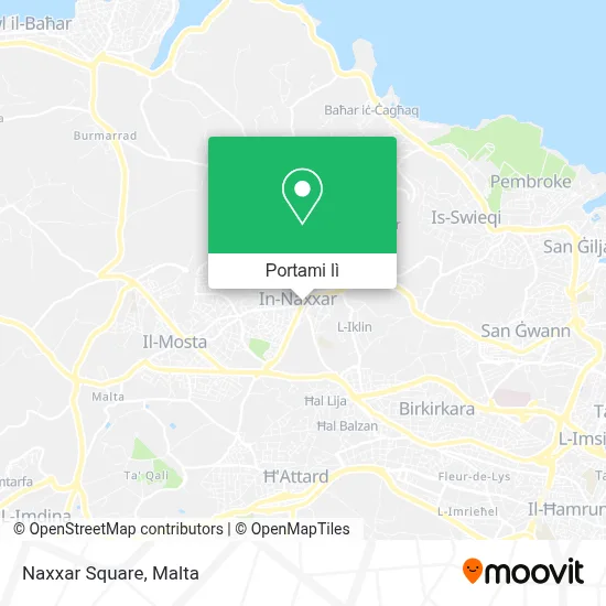 Mappa Naxxar Square