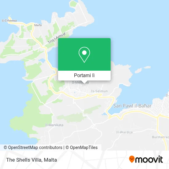 Mappa The Shells Villa